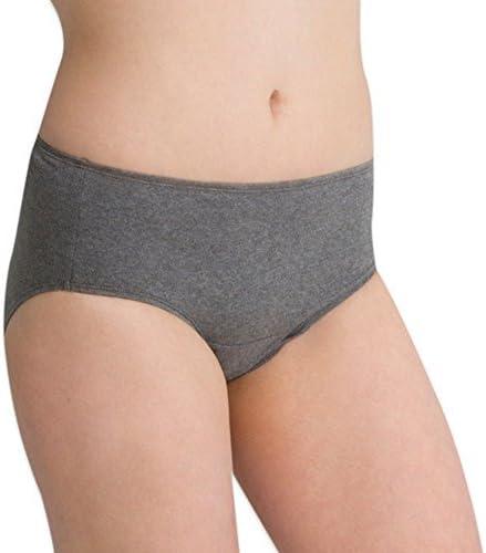 Cottonique Women's Latex-Free Waist Brief made from 100% Organic Cotton (2/pack | Melange) (S)