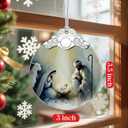 Nativity Scene Christmas Ornament - Religious Christmas Ornament - Christian Xmas Decor - Holy Family Ornaments - Christian Gifts - Religious Gifts - Gift Exchange - Gift Idea