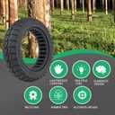 10x2.75/10x2.70-6.5 Electric Scooter Solid Tires: 70/65-6.5 Replacement Tubeless Wheel for Hover-1 Alpha& Hiboy Titan PRO& Evercross H5& Emove Cruiser& Hiboy max3& Kugoo G - Booster G2 Pro (2PCS)