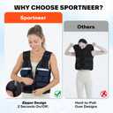Sportneer Adjustable Weighted Vest Weights: 2lb-30 lbs Washable Weight Vest for Walking 16 In 1 Fast Adjust Rucking Vest for Women and Men Home Gym Running Jogging Strength Training Vests
