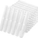 60 Pieces Plastic Toothbrush Holders Portable Travel Toothbrush Case Cover Protector Case Holders for Indoor Outdoor Travel Trip Home Camping School (Clear)
