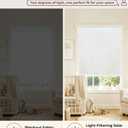Allesin zen Cordless Blackout Roller Shades for Indoor Windows, Thermal Insulated Fabric, Pull Down Window Shades with Valance, Free-Stop Shades for Home and Office (29" W x 72" H, Linen White)