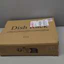 QUEENKAY Dish Drying Rack Collapsible 2-Tier Bamboo Dish Rack for Kitchen Counter Wooden Dish Drainer with Foldable Space-Saving Design for Dishes, Plates, and Cups