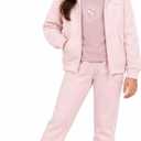 PUMA Girls 3 Piece Tee Zip Fleece Hoodie & Legging Set (Sizes 7-14)