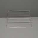 3 Tiers Assembled Bar Bottle Rack Display, Clear Acrylic 3-Tiers Stand Display for Home Mini Bars,Restaurants,Party Use 15x12x6 inches