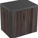 Keter Signature 113L City Outdoor Garden Storage Box - Rosewood | Compact, Weather‑Resistant Storage with Lockable Lid & Multi‑Functional Design