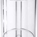 Kitchen Paper Towel Holder Countertop Acrylic Clear Toilet Paper Holder Stand for Bathroom Free Standing
