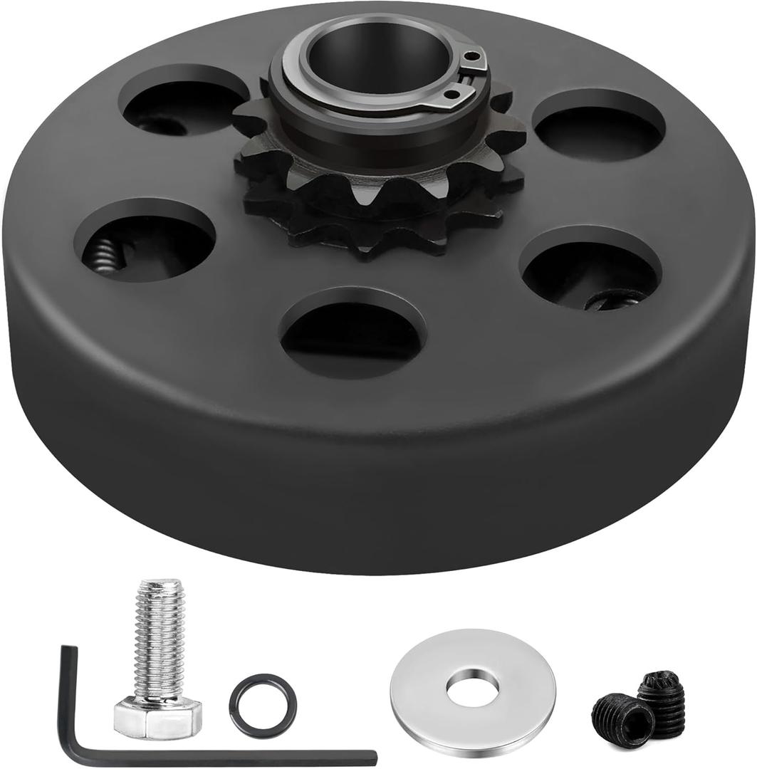 LotFancy Go Kart Clutch 3/4 Bore 12T for #35 Chain, Predator 212 Engine Centrifugal Clutch, with Screws Allen Wrench Clutch Bolts and Nuts Kit