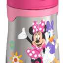 THERMOS Vacuum Insulated Stainless Steel 10oz Straw Bottle, MINNIE MOUSE