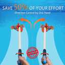 TidyMister Pool Vacuum Head with Side Brush,Universal Steering Handle & Universal Rotatable Hose Adapter,Swimming Weighted Pool Brush Vac (Safe for Vinyl Liner Pool) for Inground & Above Ground Pools