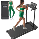 Compact Walking Pad with Handle Bar, Electric Treadmill with Handles and 3.5HP Powerful, Portable Small Walking Pads Treadmill for Home Small Spaces,400LBS Weight Capacity