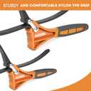 10 x 2-Pack Strap Wrench,Oil Filter Wrench with Diameter 6" and 4" Heavy Duty Rubber Strap,Adjustable Blet Wrench as Jar Opener,Water Filter,Plumbing,Sink Wrench Faucet Tool (Orange)