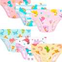 Girls and Toddlers 100% Cotton Underwear Tagless Soft Panties Size 2-3T,4-5T,6,8,10,12 (6-Pack)