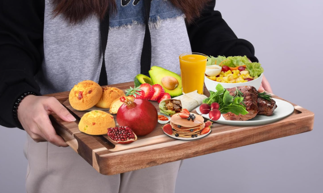 Acacia Wood Cutting Board, 12 Inches By 16 Inches