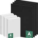 Improvedhand HPA300 HEPA Filter Replacement for Honeywell Air Purifier HPA304 HPA3300b HPA5300 HPA5350 HPA8350 HPA300VP, Compared to HRF-R3 (3 True HEPA R Filters and 4 A Pre-Cut Carbon Pre-Filters) (7 Count (Pack of 1))
