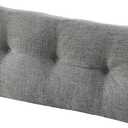 downluxe Indoor Bench Cushion for Indoor Furniture, Non-Slip Tufted Foam Bench Seat Cushion, 36" X 14" X 4", Light Grey, 1 Pack