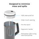 Baby Brezza Breastmilk and Formula One Step Mixer Pitcher - Large Capacity, Store 28oz at Once - Portable for Travel