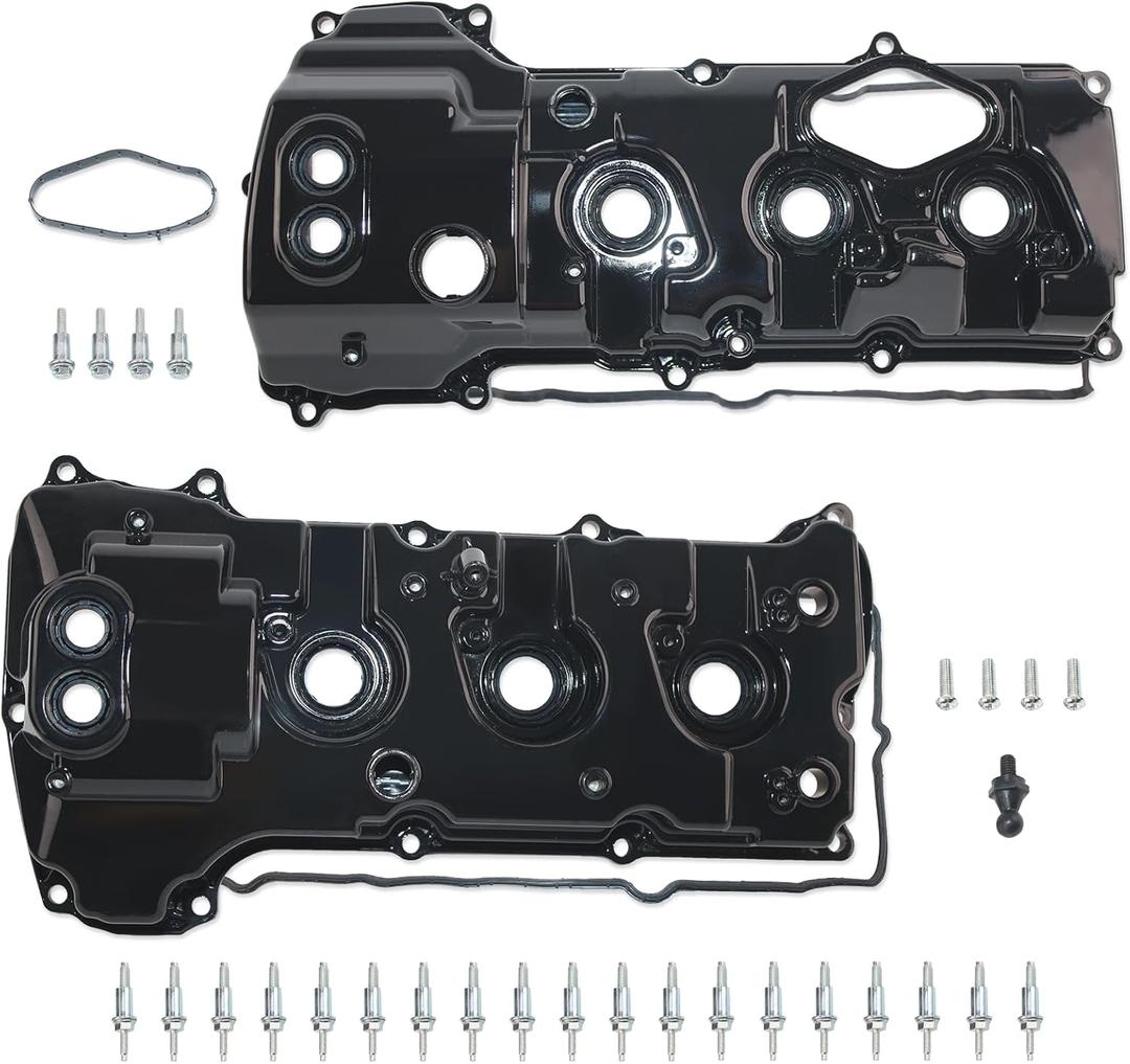 3.5L Aluminum Valve Covers Compatible with Ford 2015-2017 Expedition 2013-2016 F-150 Replace# BL3Z-6582-H DL3Z-6582-C