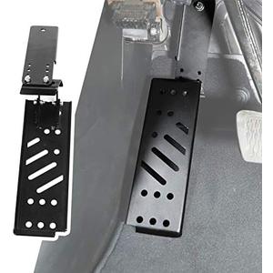 JeCar Dead Pedal Steel Foot Rest Compatible with Jeep Wrangler 2018-2023 JL JLU, Black (DO NOT Fit 4xe Model)