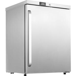 HCK Freezer, Undercounter Refrigerator with Stainless Steel Body, Electronic Temperature Control, Lockable Door, 3 Movable Baskets, Built Design for Home and Commercial Use,-11.2F to 3.2, 4.1 Cu.ft.