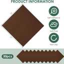 VallisCo Carpet Tile 30 Pack 12 X 12 Self Adhesive Carpet Floor Tiles Anti-Slip Squares Peel and Stick Floor Tile DIY Installation for Bedroom (Brown)