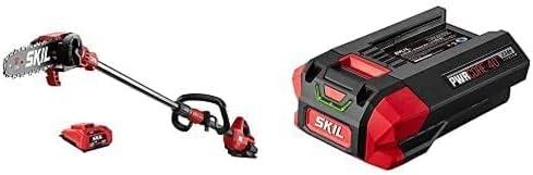 Skil PWR CORE 40 Brushless 40V 10" Pole Saw Kit with Additional 2.5Ah Battery (PS4561C-10 & BY8705-00)