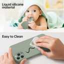 Designed for iPhone 15 Pro Case - Upgraded Enhanced Camera Protection - Soft Microfiber Lining Inside - Liquid Silicone Shockproof Protective Phone Case 6.1" for Men Women Girls,Porcelain Blue