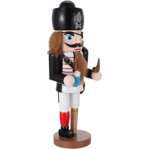 Pirate Nutcracker Figures Wooden Nutcracker Ornaments Festive Christmas Puppet Wooden for Shelves Tables