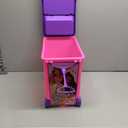Barbie Store It All! Rolling Storage Bin  Extra-Large Organizer Case with Wheels & Handle for Barbie Dolls, Clothes, Accessories & Playsets  Pink Portable Travel Toy Box