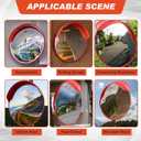 2 Pcs 30" Safety Convex Mirror Traffic Mirror Outdoor Indoor Driveway Street Corner Mirror Security Blind Spot Mirror for Road Garage Parking Lot Warehouse, Tear Off The Protective Film Before Use