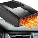 Car Heater - Portable Heater for Car, 12V 200W Car Heater That Plugs Into Cigarette Lighter, Car Defroster Windshield Demister, Auto Defogger 360 Rotatable Heater for Car, SUV, Jeeps, Trucks, MPV