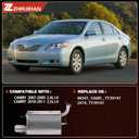 Exhaust Resonator Muffler Pipe System Replacement kit Compatible with 2007 2008 2009 2010 Camry 2.4L，2010 2011 Camry 2.5L，Muffler and Tail Pipe，Repklace OE: 48341 53685