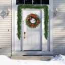 2-PCS 6 Ft Artificial Norfolk Pine Garland - Realistic Winter Greenery for Christmas, Mantel, Table & Outdoor Decor, Flexible & Long-Lasting