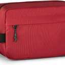 Vorspack Travel Toiletry Bag for Men - Hanging Toiletries Bag Water Resistant Travel Bag for Toiletries Accessories (Medium, Maroon)