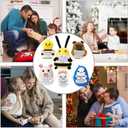 Mini Cute Crochet Gift, 6PCS Funny Bee Knitted Doll with Positive Card, Home Decor, Birthday, Christmas, Kids and Party Gifts