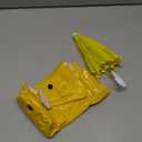 FuWeave Summer Baby Goose Outfit Raincoat and Umbrella for 17'' Lawn Porch Baby Goose Costume Plastic Raincoat Clothes for Summer Spring Outdoor Patio Yard Lawn Decoration (Yellow)