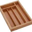 Copco Expandable Bamboo Flatware Drawer Organizer, 18" x 13" - Adjustable Storage Tray for Utensils, Cutlery, Tools - Expands to Fit Most Drawers, Ideal for Kitchen & Home Organization