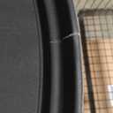 CURTA 2-Pack Restaurant Grade Non-Slip Tray, NSF, Oval 19-Inch x 23-Inch, Plastic Rubber Lined Round Serving Tray, Black (23" x 19" x 1", Black-Oval)