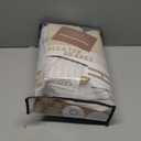 Memory Trained Pinch Pleat Blackout Classroom Curtains 94 Inches Long 2 Panels Set, Natural Linen Dual Layer Insulated Soundproof Farmhouse Window Drapes for Office with Hooks & Rings Energy Efficient