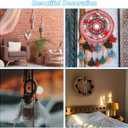 PATIKIL 12 Inch Heart Dream Catcher Rings, 6 Pcs Plastic Macrame Wreath Floral Ring Hoop for Home Car DIY Craft Wedding Wall Hanging Decorations, White