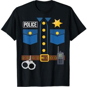 Police Uniform Officer Costume Halloween TShirt  size: 2T 