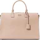 kate spade new york womens Serena Saffiano Leather Laptop Bag (One Size, Timeless Taupe)