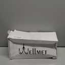 Wellmet 13"x13"x10" Assembly Required Lampshade for Table Lamp, Bedside Lamp, Floor Lamp, Fabric Drum Lampshade Classic Modern Style, Spider Fitter, Cream White