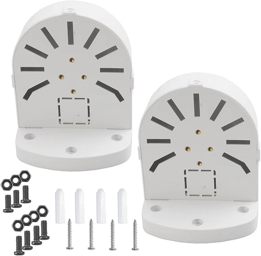 2 Pack Dome Camera Bracket,Security Camera Junction Box, CCTV IP Surveillance Cameras Holder, ABS Plastic Indoor Outdoor Dome Camera Mount