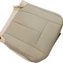Front Driver Side Bottom Replacement Perforated Leather Seat Cover Tan Compatible with Ford Expedition 2007 2008 2009 2010 2012 2013 2014
