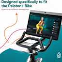 SELINA Peloton Bike Accessories Desk Tray - Laptop, Tablet & Phone Holder for Peloton Bike Plus | Clear Acrylic Peloton Tray, No-Scratch Cushion Tape Included (Bike+)