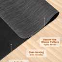 Blvornl Office Chair Mat for Hardwood Floor, 35.4"*47.2" Desk Computer Mat for Hard Wood, Large Anti-Slip Hard Floor Protector Rolling Chair Mat, PVC Desk Rug for Office Black