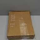 APT 1101 Glass Square Spice Jars with Labels, 4oz Glass Jars with Bamboo Lids, Spice Bottles, Seasoning Organizer, 12 Pack (White)