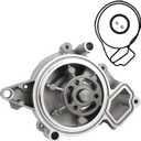 PAROD AW5092 Water Pump Kit with Gasket Compatible with Buick, Chevy, Pontiac, Saab, Saturn, GMC, Oldsmobile (2.0L 2.2L 2.4L 43529 251-671)
