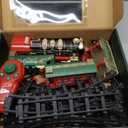 Remote Control Train Set for Kids Ages 3-8 with Steam, Lights and Sounds, Electric Toy Train with 4 Cars and Tracks for Indoor Play and Holiday Decor